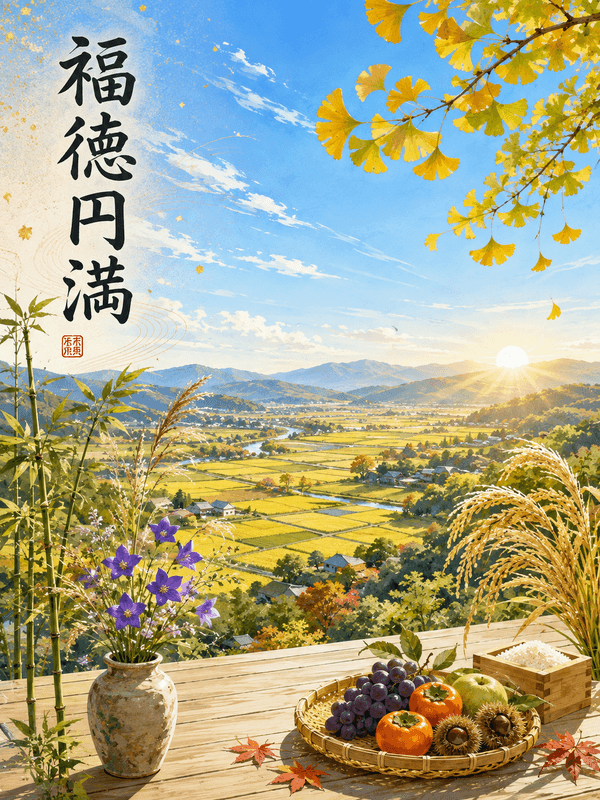 ９月の山間風景 イメージ
