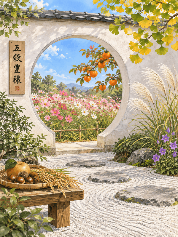 10月の庭園風景 イメージ